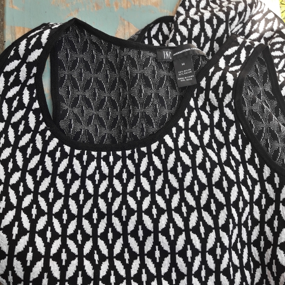 Sweater Dress Long Tank Top Knit Sweater Print - Picture 5 of 16